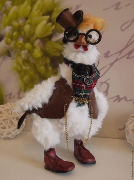 Петух из искусственного меха Петух из искусственного меха