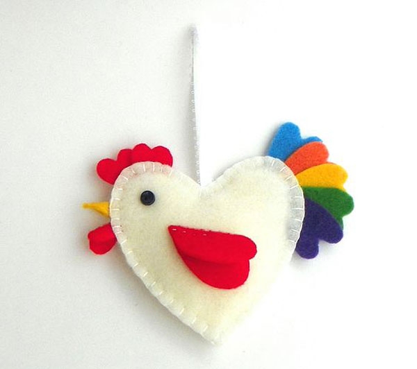 Петушок из фетра Петушок из фетра