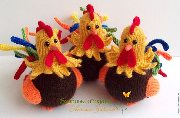 Вязание спицами петухи Вязание спицами петухи