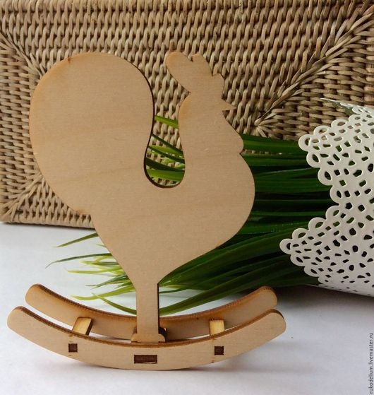 Заготовка для декупажа петух качалка Заготовка для декупажа петух качалка