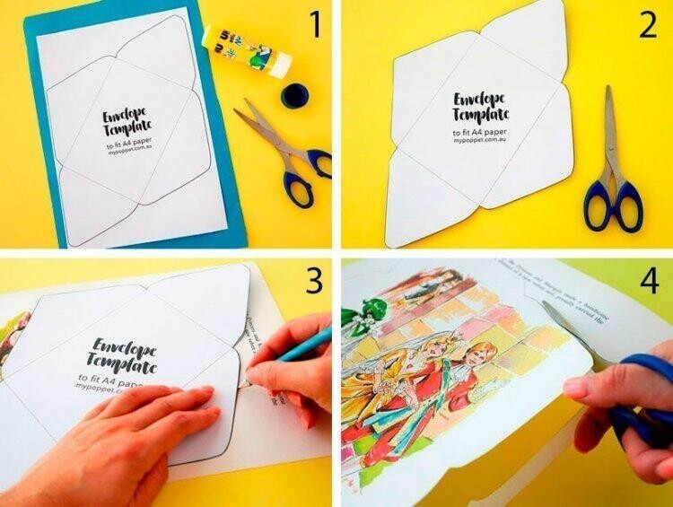 9 простых идей, как сделать конверт из бумаги A4 9 простых идей, как сделать конверт из бумаги A4