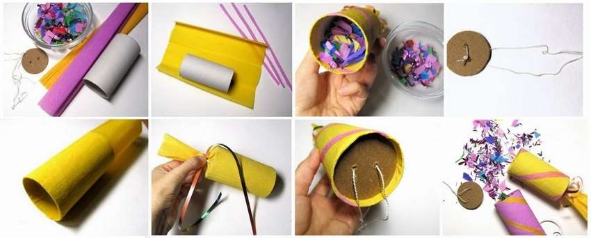 детская хлопушка с конфетти