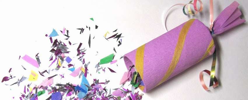 детская хлопушка с конфетти