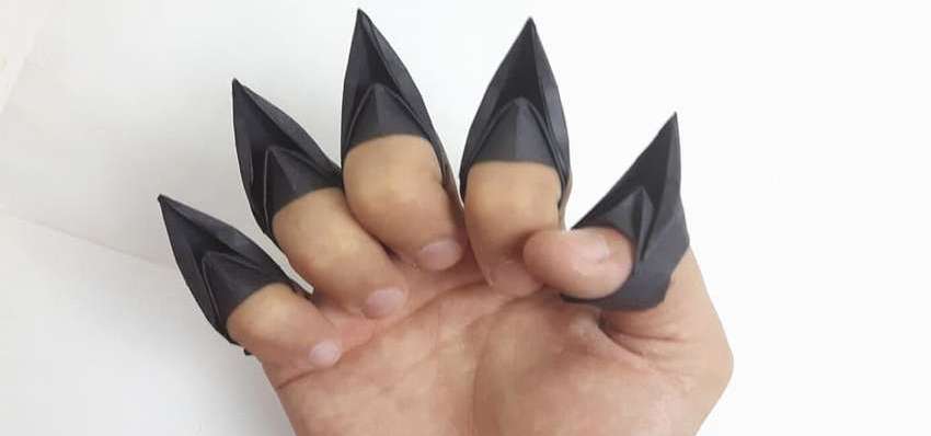 кошачьи когти из бумаги