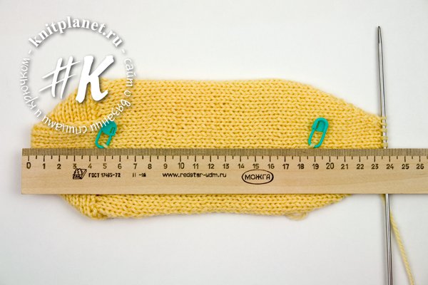 Носочки на двух спицах с описанием