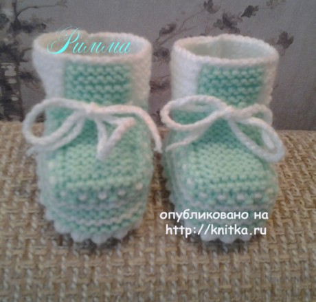 Пинетки Свежесть для новорожденных от Риммы Пинетки Свежесть для новорожденных от Риммы