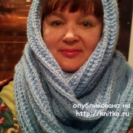 Снуд спицами английской резинкой от Ларисы Глебовны Снуд спицами английской резинкой от Ларисы Глебовны