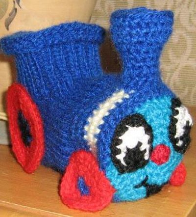 Как связать спицами пинетки паровозики для начинающих пошагово!