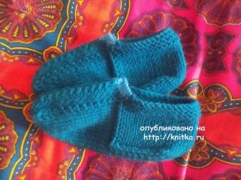 Следки на двух спицах, работа Юлии Следки на двух спицах, работа Юлии