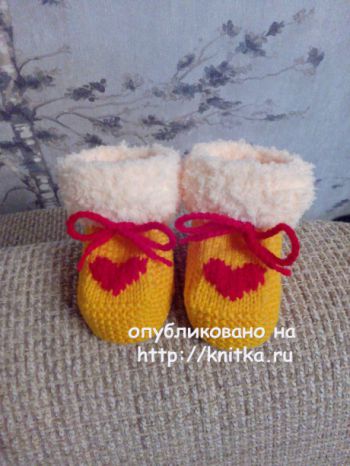 Как связать пинетки спицами Как связать пинетки спицами