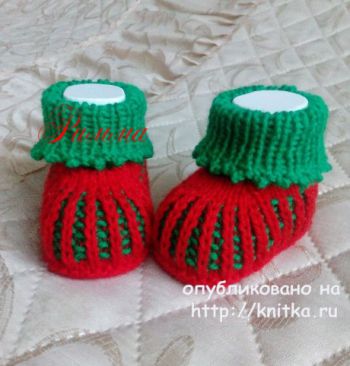 Пинетки Ягодки для новорожденных Пинетки Ягодки для новорожденных