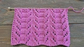 Красивый японский АЖУР спицами, описание и видео-урок