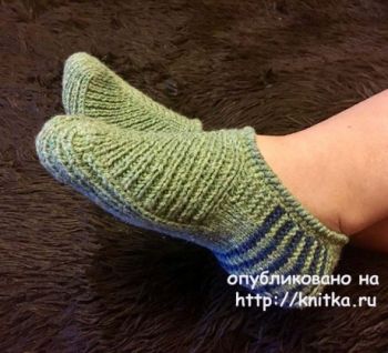 Удобные следки спицами от Ольги Ярославской Удобные следки спицами от Ольги Ярославской