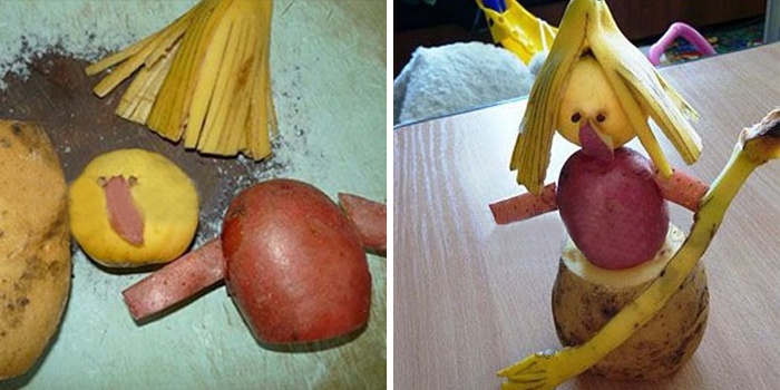 Баба яга в ступе