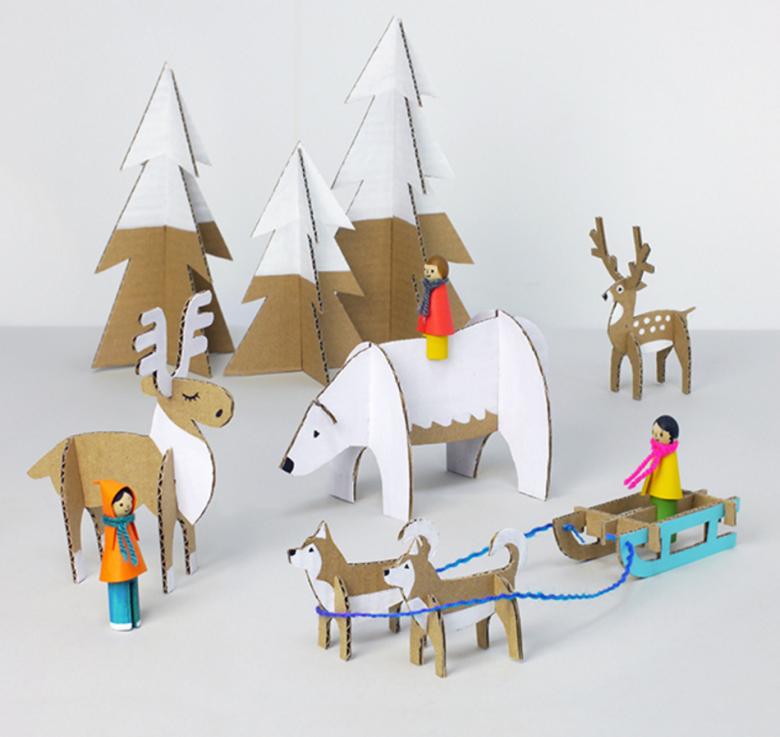 Поделки из картона - 122 идеи, что можно сделать из цветной бумаги для детей