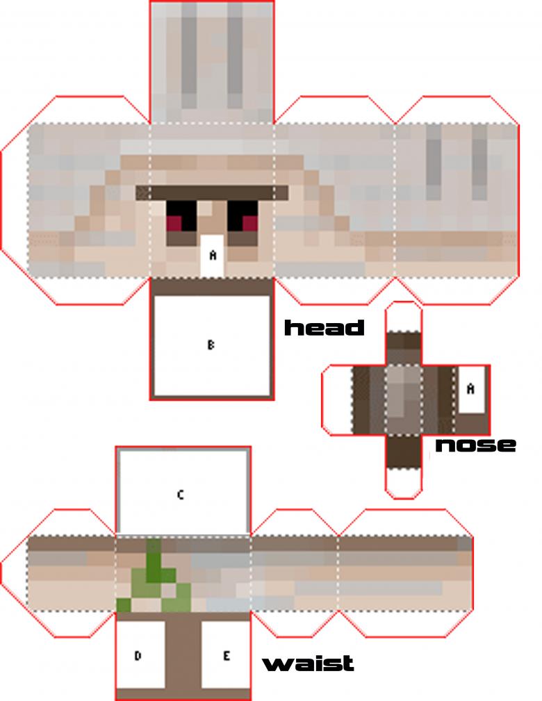 Майнкрафт из бумаги: схемы поделок, как распечатать фигурки minecraft и сделать своими руками