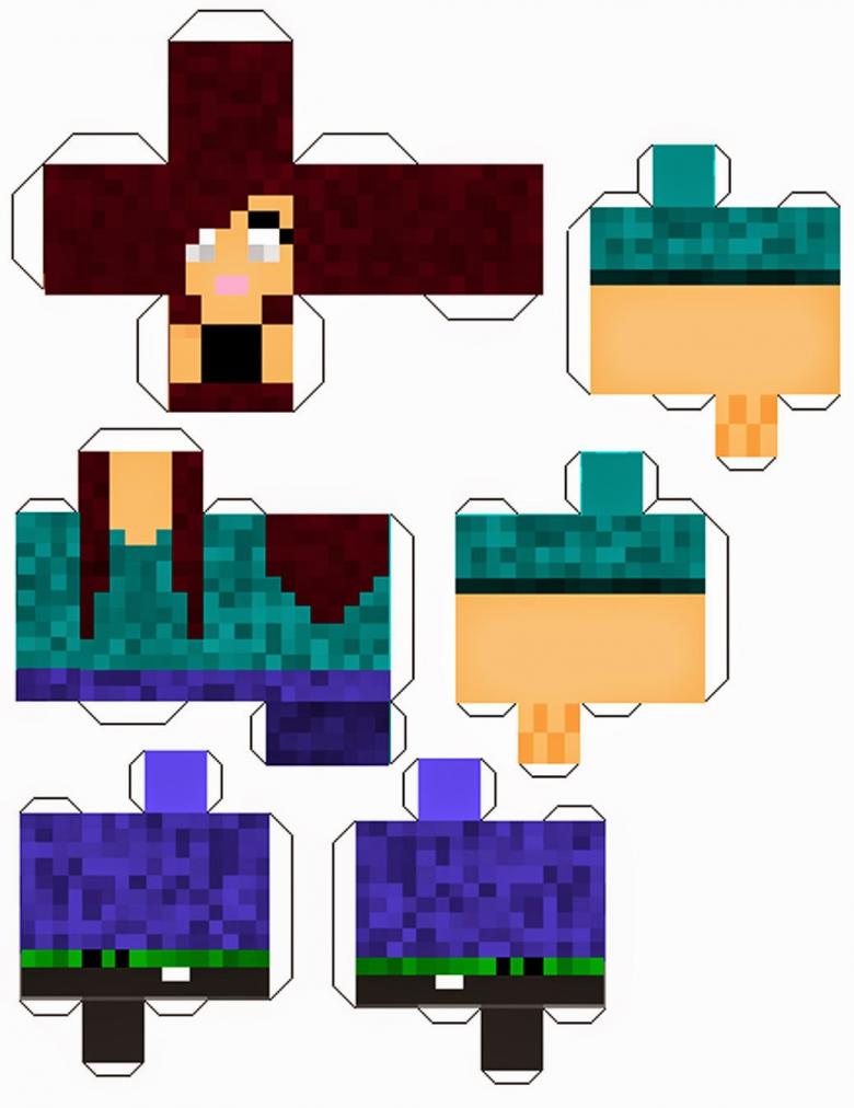 Майнкрафт из бумаги: схемы поделок, как распечатать фигурки minecraft и сделать своими руками