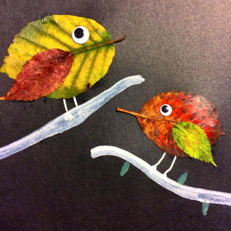 Поделки из листьев - 73 фото идеи изделий из осенних листьев