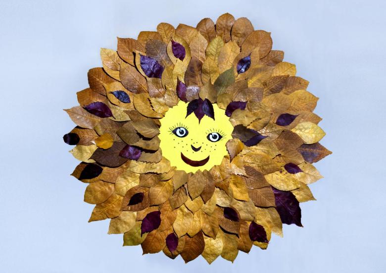 Поделки из листьев - 73 фото идеи изделий из осенних листьев