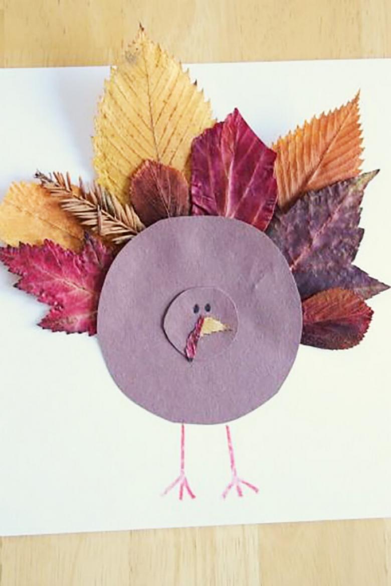 Поделки из листьев - 73 фото идеи изделий из осенних листьев