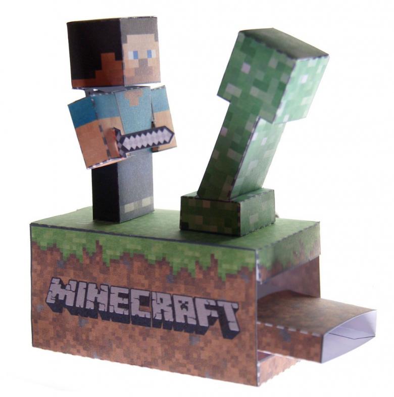 Майнкрафт из бумаги: схемы поделок, как распечатать фигурки minecraft и сделать своими руками