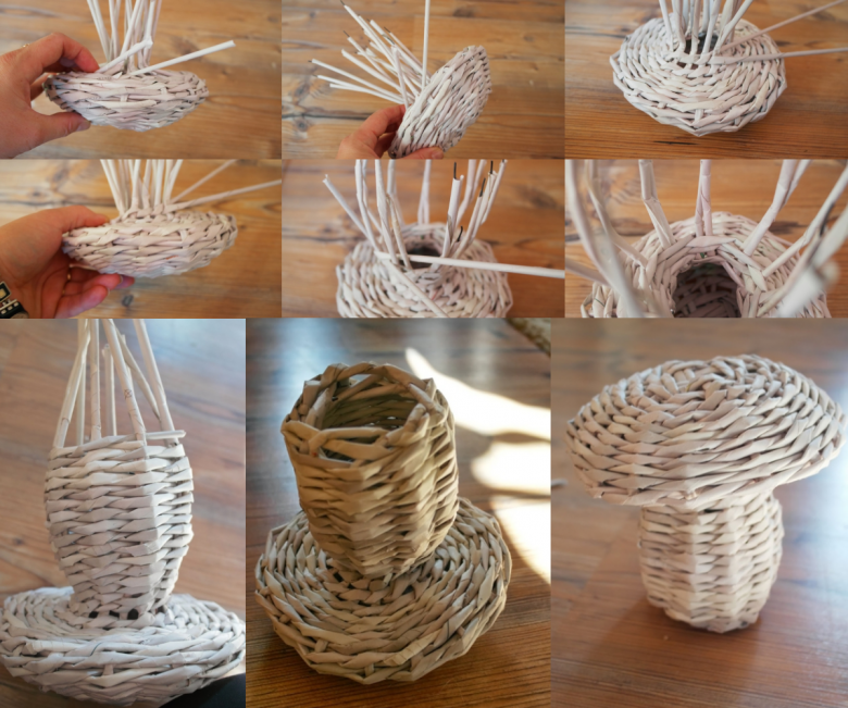 Плетение из газетных трубочек для начинающих: пошаговое описание создания простых и красивых поделок