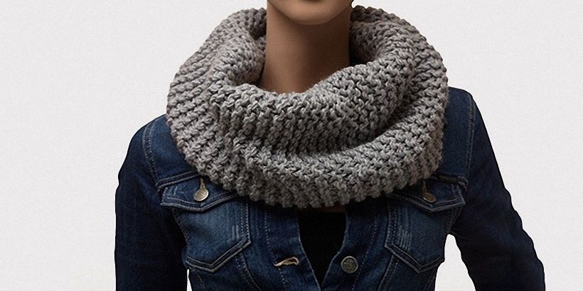 Как вязать платочную вязку по схемам круговыми и обычными спицами для начинающих