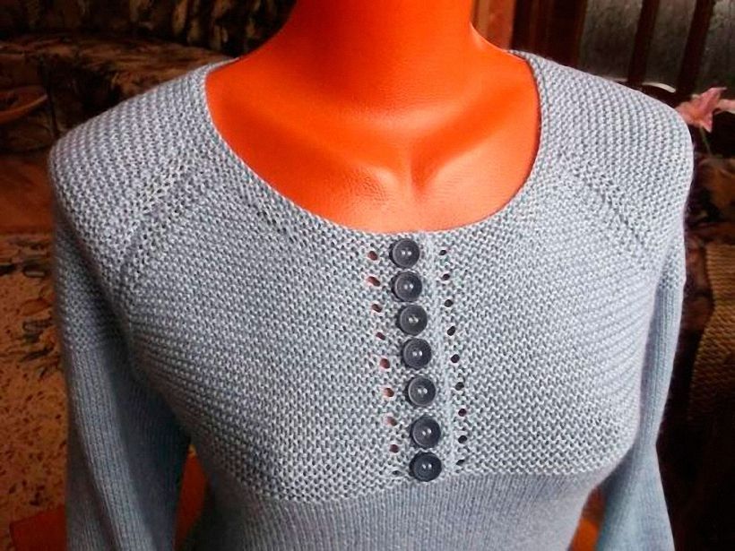 Как вязать платочную вязку по схемам круговыми и обычными спицами для начинающих