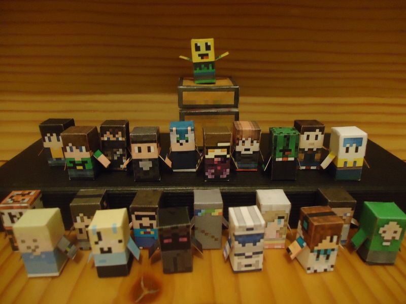 Майнкрафт из бумаги: схемы поделок, как распечатать фигурки minecraft и сделать своими руками