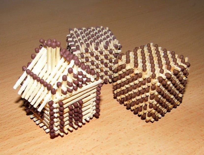 Поделки из спичек: 100 лучших фото интересных идей