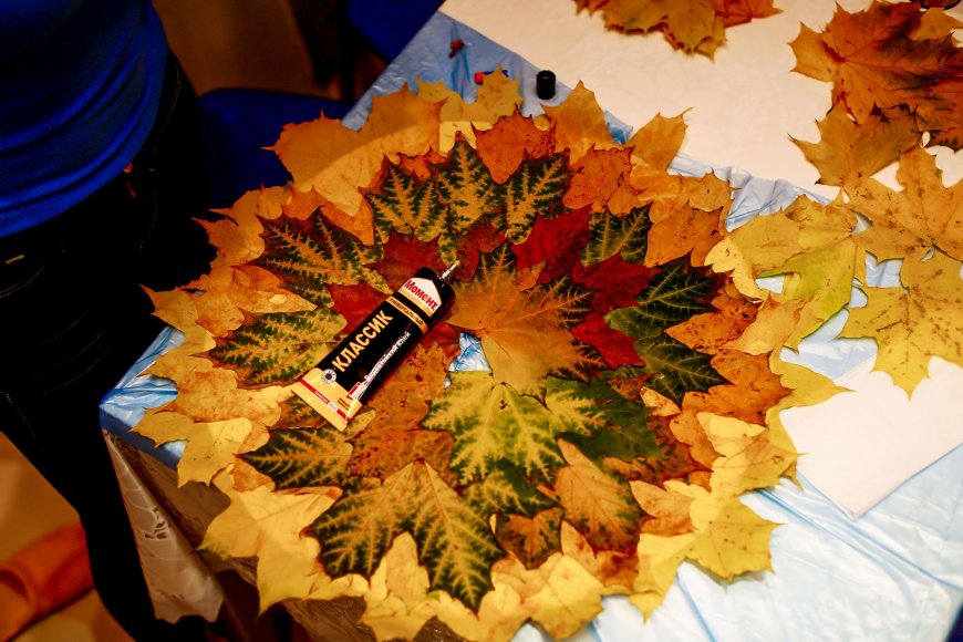 Поделки из листьев - 73 фото идеи изделий из осенних листьев