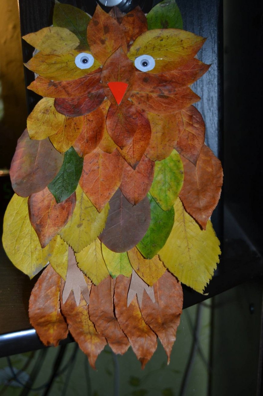 Поделки из листьев - 73 фото идеи изделий из осенних листьев