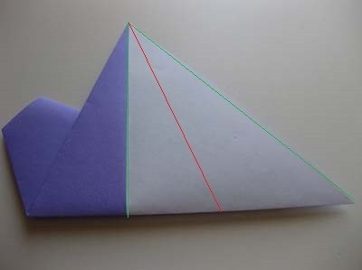 Складывать детальку для сюрикена нужно по следующей схеме