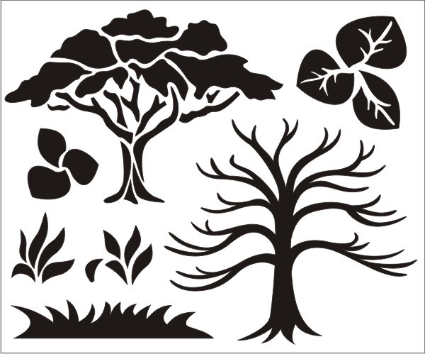 Как сделать трафарет своими руками - 77 фото идей настенных трафаретов