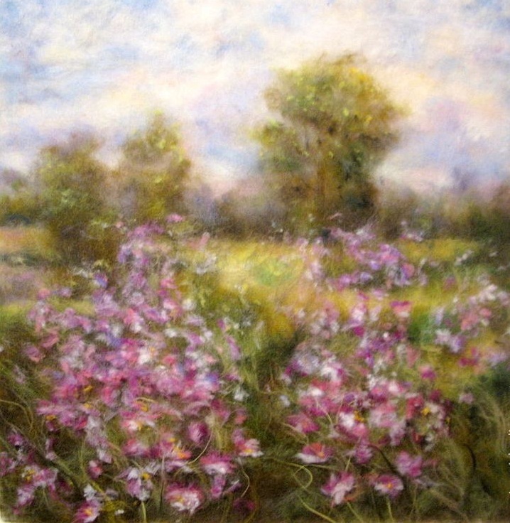 Картины фелтингом содержат массу оттенков