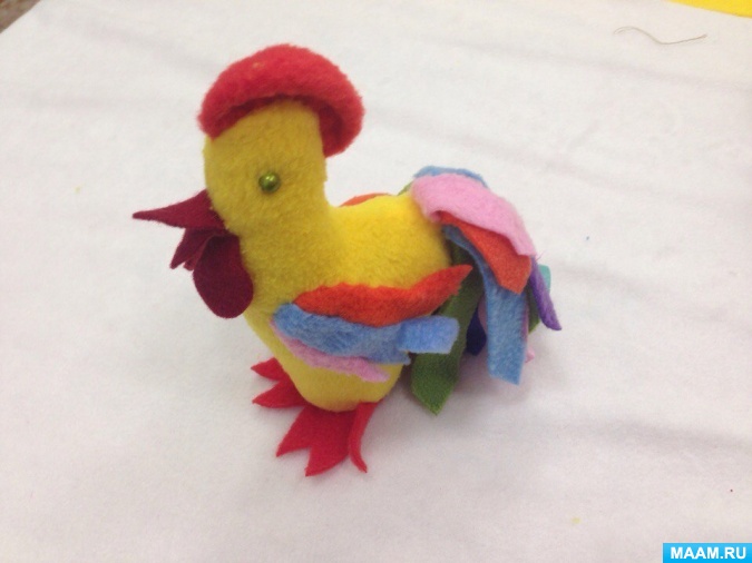 Мастер-класс по изготовлению мягкой игрушки из флиса «Петушок»