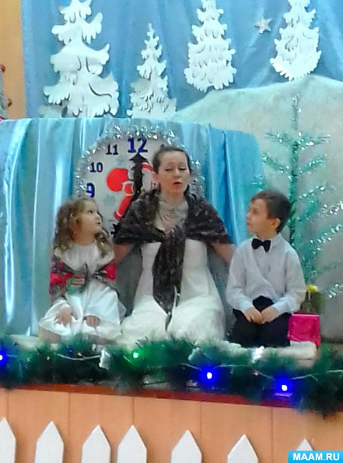 Выступление детей старшей и подготовительной групп «Рождественская музыкальная открытка»