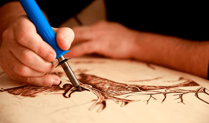 Выжигание по дереву для начинающих, рис. Процесс выжигания На фото изображено - Выжигание по дереву для начинающих, рис. Процесс выжигания