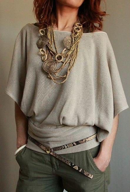 Блузки и платья из одного полотна! Простые выкройки