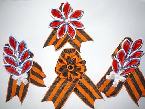 канзаши к 9 мая канзаши к 9 мая