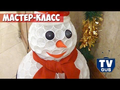 ☃ Снеговики к Новому Году своими руками: необычное украшение за 5 минут