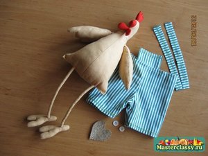 Пошив петуха Тильда своими руками Сшивание петуха Тильда