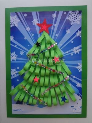 Мастер класс новогодней открытки своими руками Мастер-класс открытки