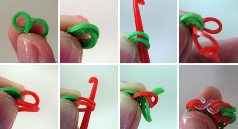 Плетение браслета на крючке