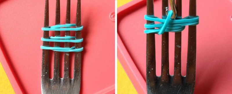 Браслет рыбий хвост на вилке