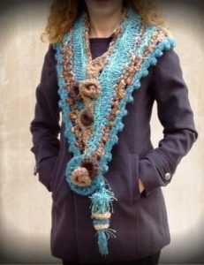 10 крутых узоров для вязания шарфа спицами