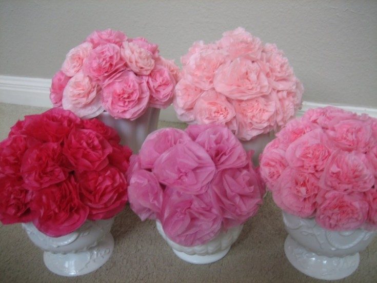 (+70 фото) Цветы из салфеток своими руками для интерьера 70 фото