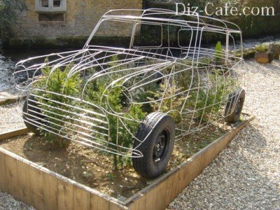 Каркасный топиарий ретро-авто Каркасный топиарий ретро-авто