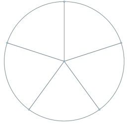 Шаблон для пяти-лучевой снежинки