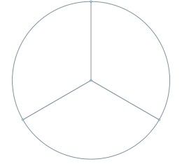 Шаблон для трех-лучевой снежинки